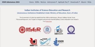 IISER 2024 Admission Test