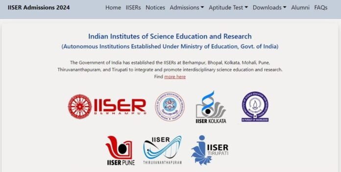 IISER 2024 Admission Test IISER 2024 Admission Test