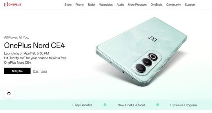 OnePlus Nord CE 4 OnePlus Nord CE 4