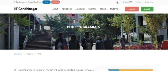 PhD Admissions Open at IIT Gandhinagar for 2024-25 PhD Admissions Open at IIT Gandhinagar for 2024-25
